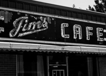 Exterior of Jim's during the day 