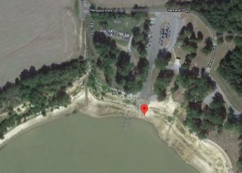 aerial view of Hernando Point Boat Ramp
