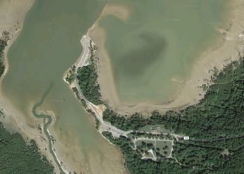 Aerial view of Hurricane Public Rec Area Boat Ramp
