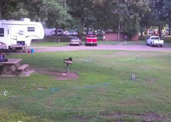 John Kyle State Park Campgrounds in the afternoon 