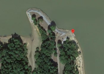 aerial view of Kelleys Crossing Boat Ramp