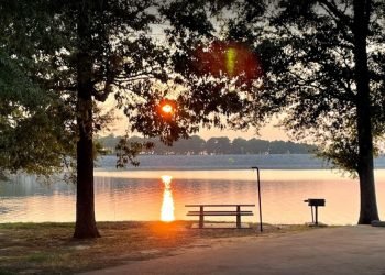 Sun Setting on Persimmon Hill Recreation Area