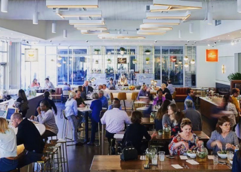 Interior of Cultivation Food Hall 