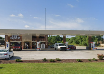 Exterior of Shell Gas Station