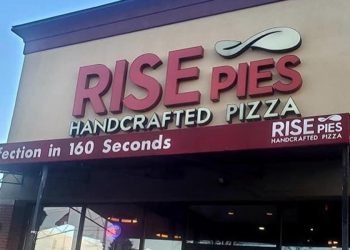 Exterior of Rise Pies in the afternoon