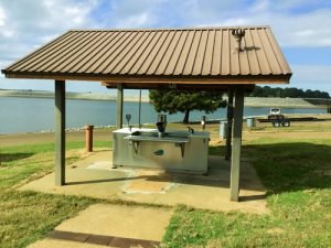 Wallace Creek Fish Cleaning Station on Lake Enid